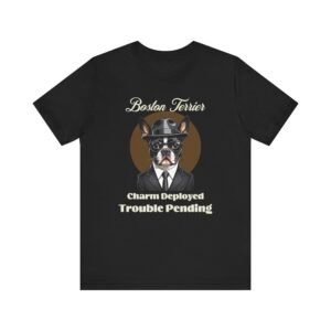 Boston Terrier T-Shirt Mafia Style