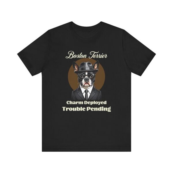 Boston Terrier T-Shirt Mafia Style