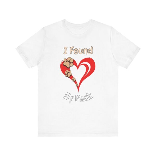 I Found My Pack – Unisex Minimalist Dog Family T-Shirt - Image 2