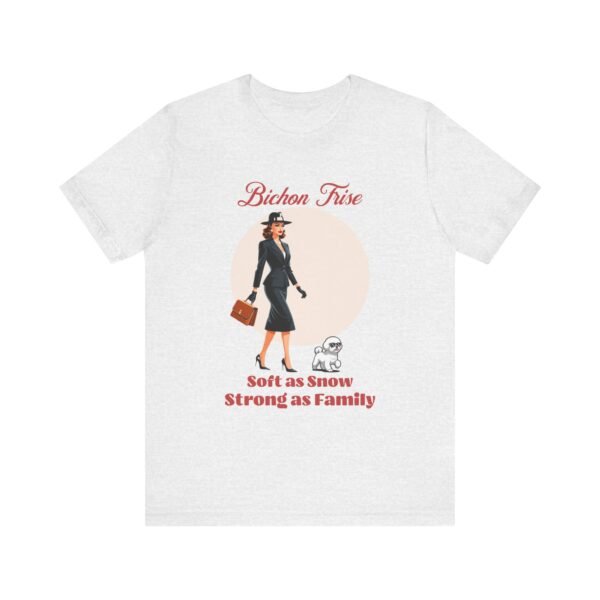Bichon Frise T-Shirt with a Mafia Vibe - Image 3