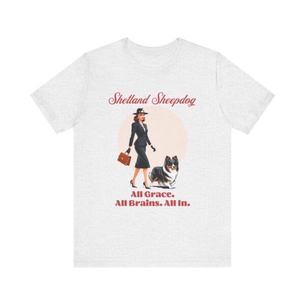 Shetland Sheepdog T-Shirt with a Mafia Vibe - Image 3