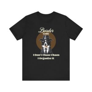 Border Collie T-Shirt with a Mafia Look