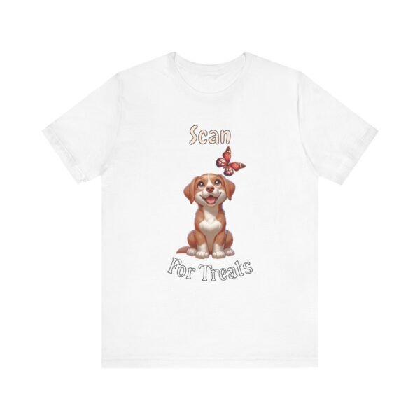 Scan for Treats – Unisex Funny Dog Technology T-Shirt - Image 2