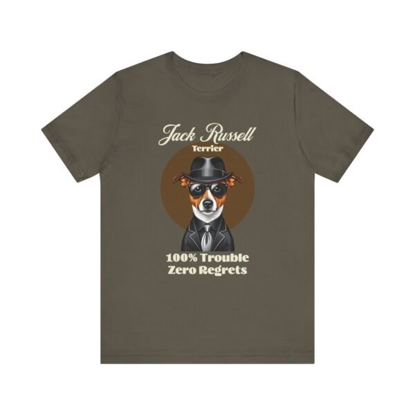Jack Russell Terrier T-Shirt with a Mafia Look - Image 2