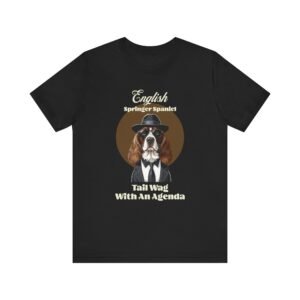 English Springer Spaniel T-Shirt with a Mafia Look