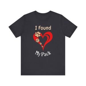 I Found My Pack – Unisex Minimalist Dog Family T-Shirt