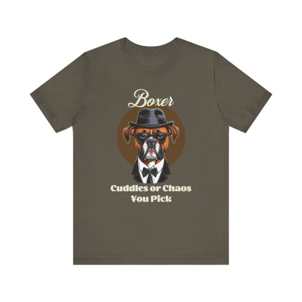 Boxer Dog T-Shirt with a Mafia Look - Image 2