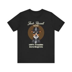 Jack Russell Terrier T-Shirt with a Mafia Look