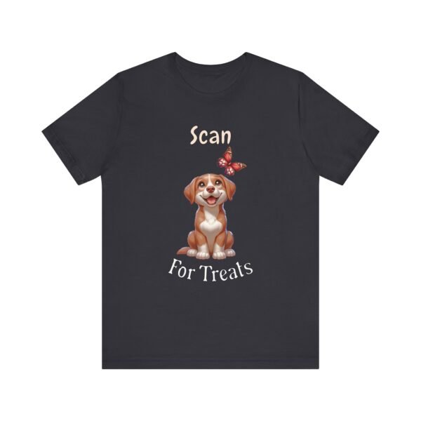 Scan for Treats – Unisex Funny Dog Technology T-Shirt