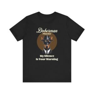 Doberman Pinscher T-Shirt Mobster Style Design