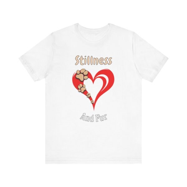 Stillness and Fur – Unisex Minimalist Dog Comfort T-Shirt - Image 2