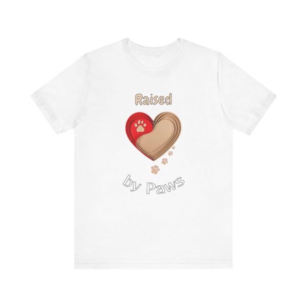 Raised by Paws – Unisex Soulful Dog Influence T-Shirt - Image 2