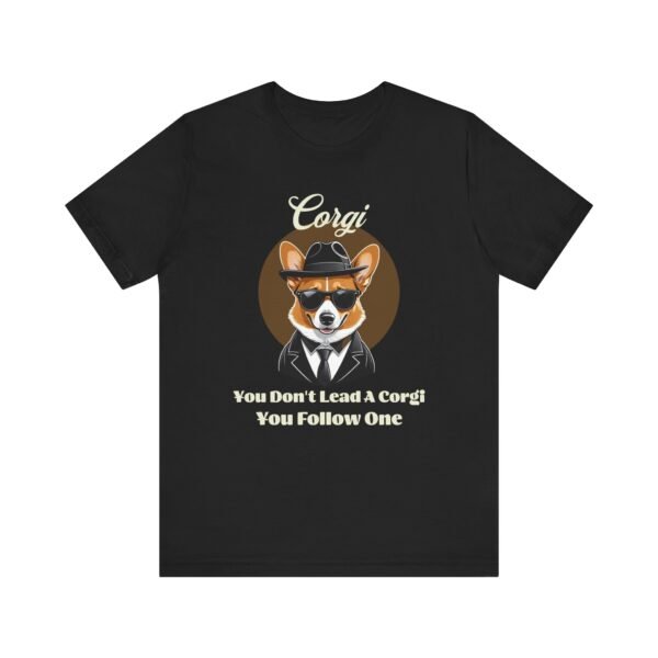 Corgi T-Shirt with a Mafia Look