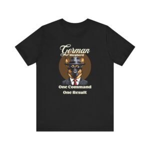 German Shepherd T-Shirt in Gangster Style