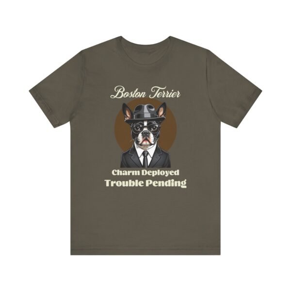 Boston Terrier T-Shirt Mafia Style - Image 2