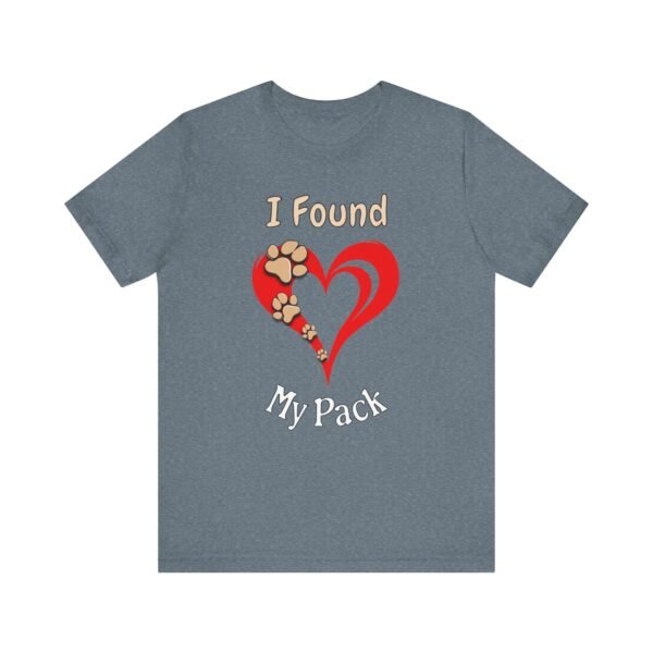I Found My Pack – Unisex Minimalist Dog Family T-Shirt - Image 4