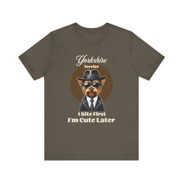 Yorkshire Terrier T-Shirt with a Mafia Look - Image 2