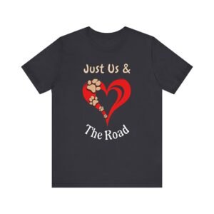 Just Us & The Road – Unisex Minimalist Dog Travel T-Shirt