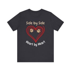 Side by Side, Heart by Heart – Unisex Dog Companion T-Shirt