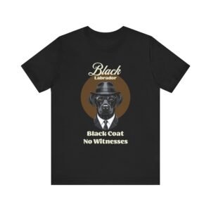 Black Labrador T-Shirt with a Mafia Look