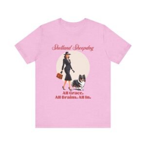Shetland Sheepdog T-Shirt with a Mafia Vibe