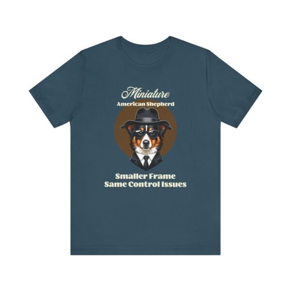 Miniature American Shepherd T-Shirt with a Mafia Look - Image 4