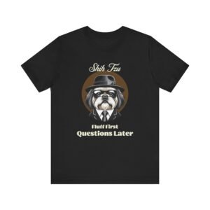 Shih Tzu T-Shirt with a Mafia Look