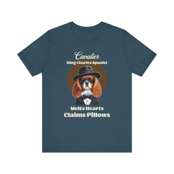 Cavalier King Charles Spaniel T-Shirt with a Mafia Look - Image 4
