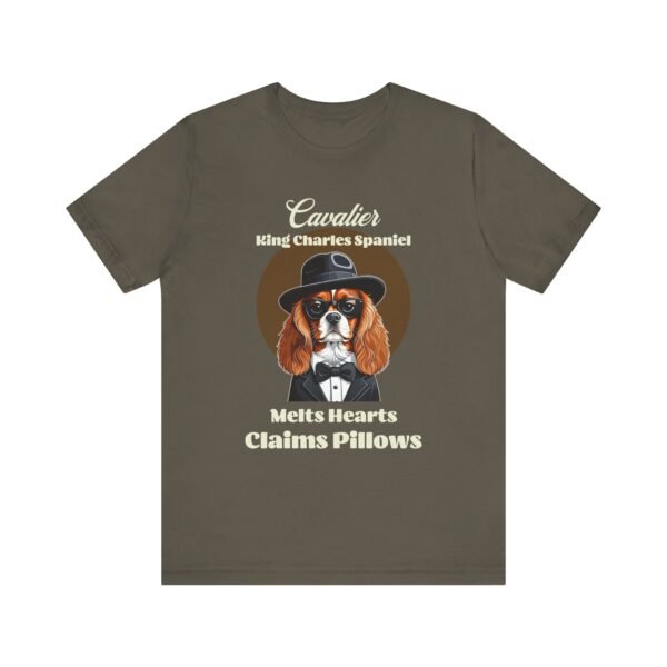 Cavalier King Charles Spaniel T-Shirt with a Mafia Look - Image 2