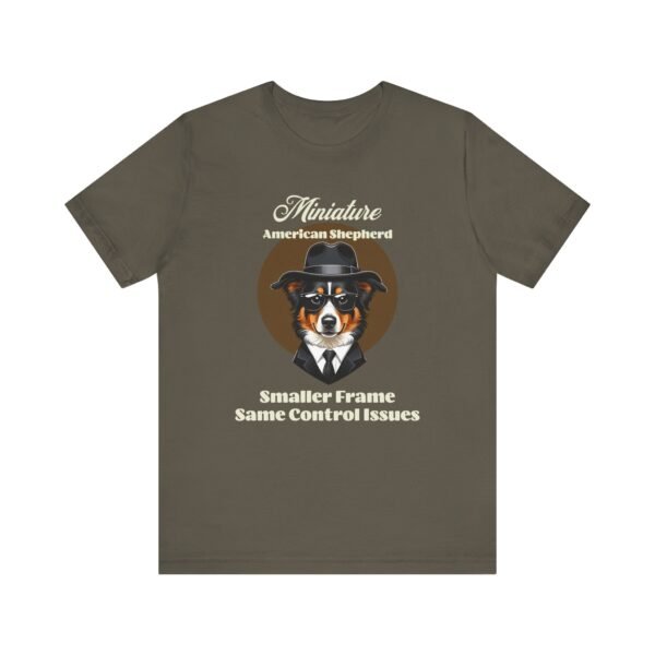 Miniature American Shepherd T-Shirt with a Mafia Look - Image 2