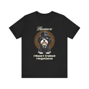 Havanese T-Shirt with a Mafia Look