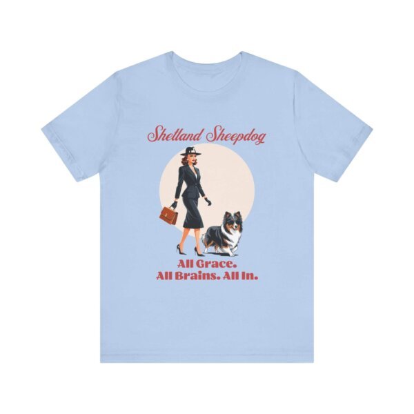 Shetland Sheepdog T-Shirt with a Mafia Vibe - Image 4