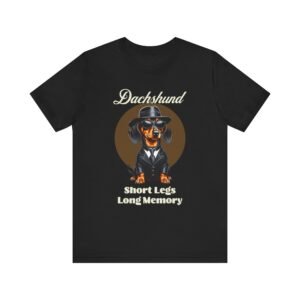 Dachshund T-Shirt with a Mafia Look