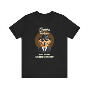 Golden Retriever T-Shirt Mobster Styled Design