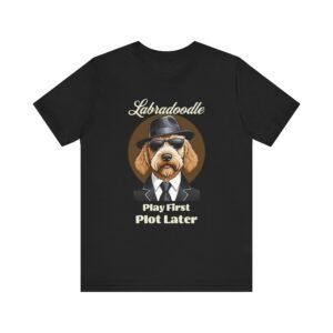 Labradoodle T-Shirt with a Mafia Look