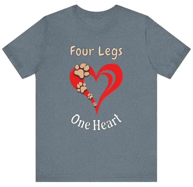T-shirt in heather slate