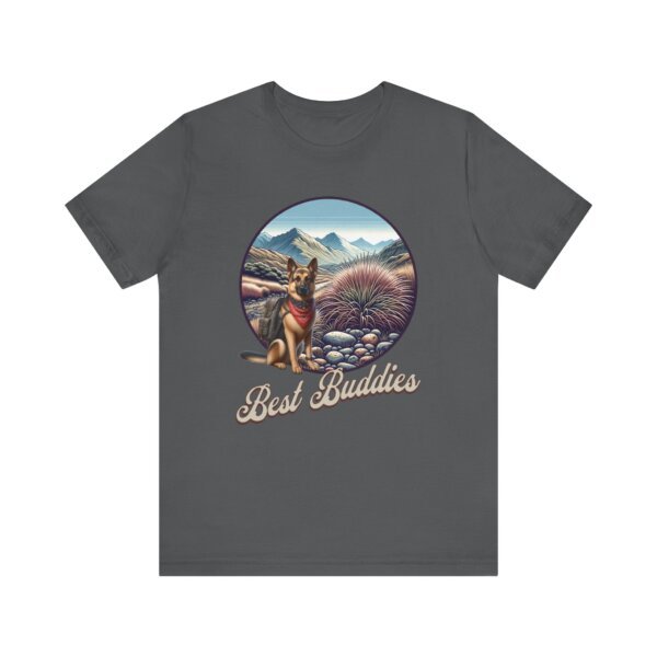 German Shepherd Hiking T-Shirt – Best Buddies Outdoor Dog Lover Tee - Image 5